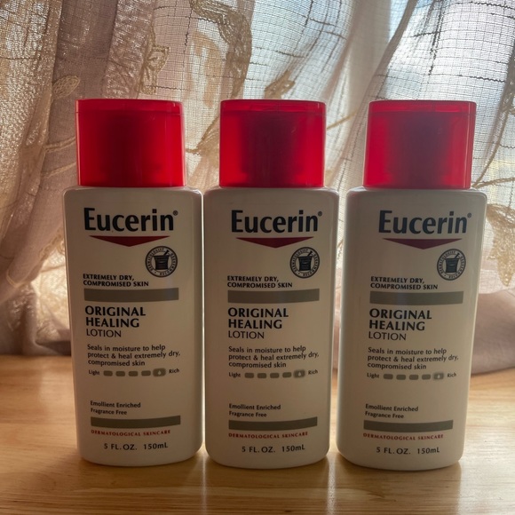 3 Eucerin original healing lotion 5oz - Picture 3 of 3